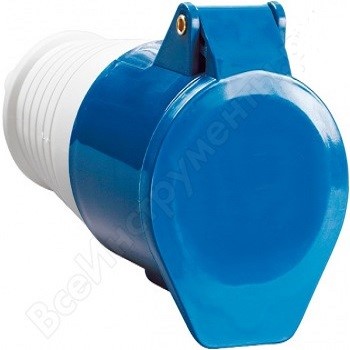 Розетка силовая переносная IP54 63А 2P PE 220В TDM ELECTRIC - фото 30629