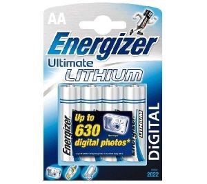 Батарейка Energizer Ultimate LITHIUM (FR6) AA 1,5В, 4 шт - фото 33677