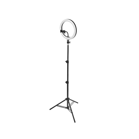 MOBILE CAMERA LIGHT RING 2100 (USB/клипса для моб/2.4м тренога) - светильник для сэлфи LEDV - фото 43583