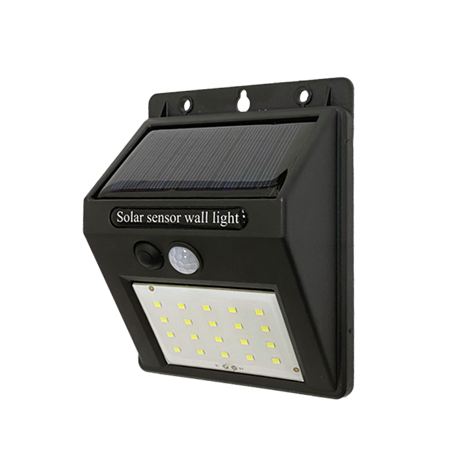 FL-LED 3D-WALL SOLAR+SENSOR 5W 6500К, 70Lm IP55 98x124x48мм - Светодиодный светильник - фото 43601