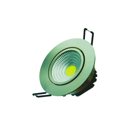 FL-LED Consta B 7W Aluminium 6400K хром 7Вт 560Лм (светильник встр. пов.)(S414) D=85мм d=68мм h=45мм - фото 43996