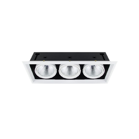 FL-LED Grille-111-3 90W 4000K 500*185*150мм 90Вт 7200Лм (светильник карданный светодиодный белый) - фото 44215
