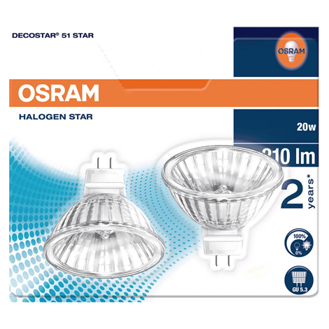 44860 WFL DECOSTAR 51S 36° 20W 12V GU 5,3 (10XBLI2) - OSRAM лампа(цена за блистер) - фото 45822