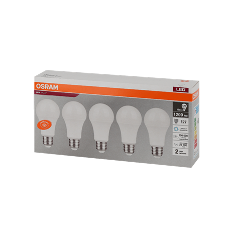 LVCLA125 15SW/865 230V E27 Экопак1X5 RU OSRAM - фото 48083