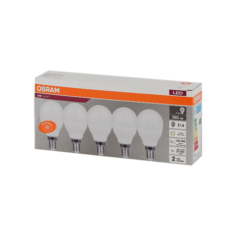 LVCLP60 7SW/830 230V E14 Экопак1X5 RU OSRAM - фото 48096