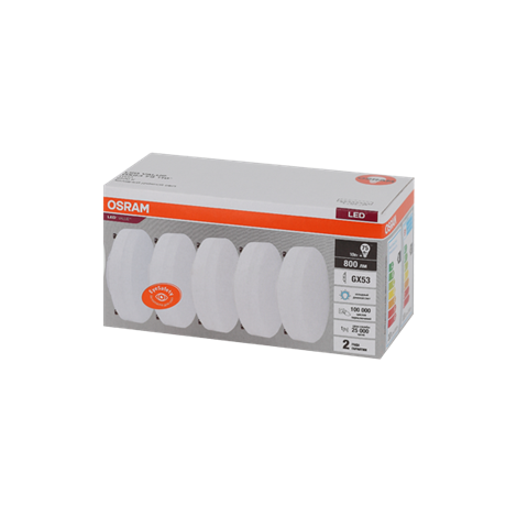 LVGX5375 10SW/865 230V GX53 Экопак1X5 RU OSRAM - фото 48107