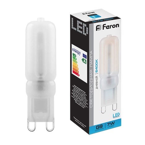 Лампа светодиодная Feron LB-431 G9 7W 230V 6400K - фото 49023