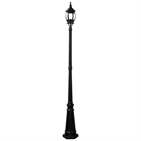 Светильник садово-парковый Feron 8111/PL8111 столб 100W E27 230V, черный - фото 50488