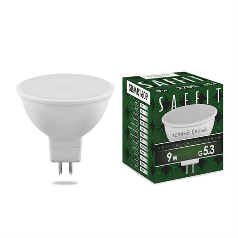 Лампа светодиодная SAFFIT SBMR1609 MR16 GU5.3 9W 230V 2700K - фото 52395
