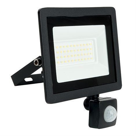 Светодиодный прожектор SAFFIT с выносным датчиком SFL80-50 IP65 50W 6400K черный - фото 52975