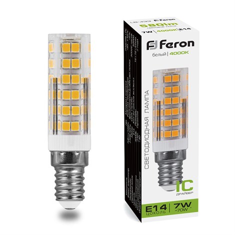 Лампа светодиодная Feron LB-433 E14 7W 175-265V 4000K - фото 54570