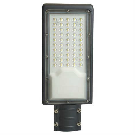 Светодиодный уличный консольный светильник Feron SP3032 50W 6400K 230V, серый - фото 55550