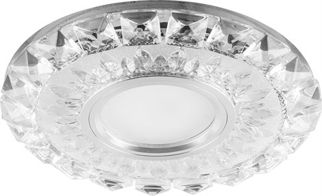 Светильник встраиваемый с белой LED подсветкой Feron CD922 потолочный MR16 G5.3 прозрачный - фото 56578