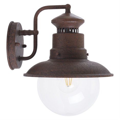 Светильник садово-парковый Feron PL571 на стену вниз 60W 230V E27, коричневый - фото 61945