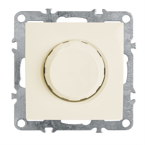 Выключатель диммирующий (механизм), STEKKER, PSW10-9106-02, 250В, 600W, серия Эрна, слоновая кость - фото 62260