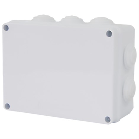 Коробка разветвительная STEKKER EBX30-03-65, 150*110*70 мм, 10 мембранных вводов, IP65, светло-серая - фото 62828