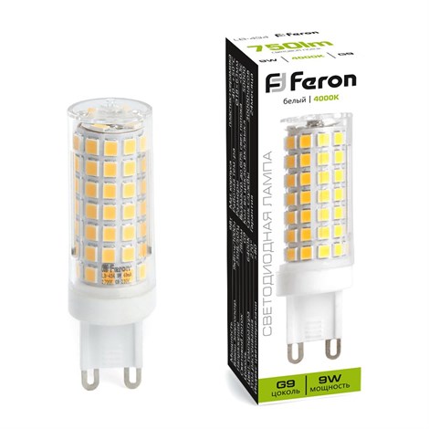 Лампа светодиодная Feron LB-434 G9 9W 175-265V 4000K - фото 64064