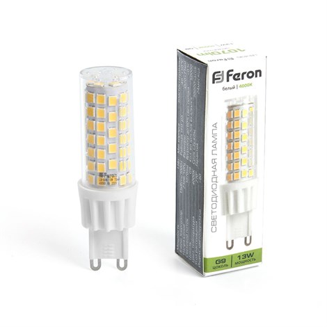 Лампа светодиодная Feron LB-436 G9 13W 175-265V 4000K - фото 64078
