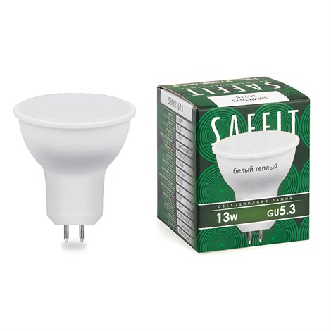 Лампа светодиодная SAFFIT SBMR1613 MR16 GU5.3 13W 230V 2700K - фото 64147