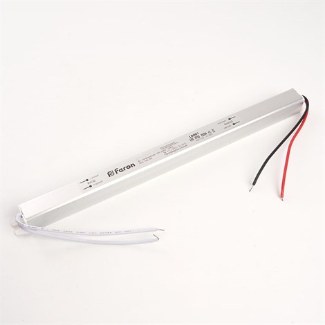 Трансформатор электронный для светодиодной ленты 36W 24V ( ультратонкий драйвер), LB001 - фото 65653