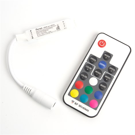 Контроллер RGB mini для светодиодной ленты с П/У,12-24V, LD66 - фото 65792