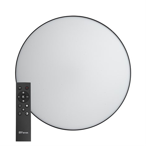 Светодиодный управляемый светильник Feron AL6200 “Simple matte” тарелка 60W 3000К-6500K черный - фото 65980