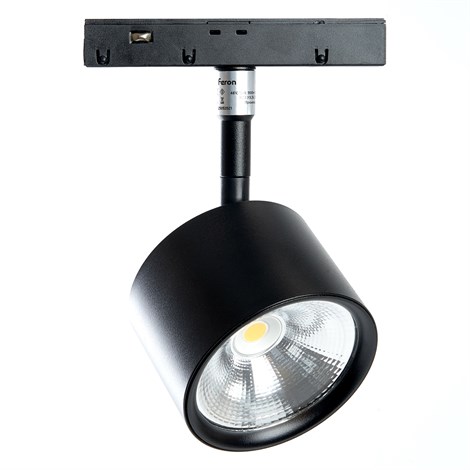 Светильник светодиодный Feron MGN305 трековый низковольтный 10W, 900 Lm, 4000К, 90 градусов, черный - фото 66810