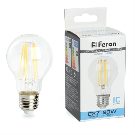 Лампа светодиодная Feron LB-620 Шар E27 20W 175-265V 6400K - фото 67475