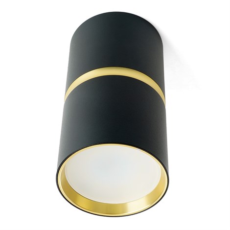 Светильник потолочный Feron ML186 Barrel ZEN MR16 GU10 35W 230V,  чёрный, золото - фото 71292