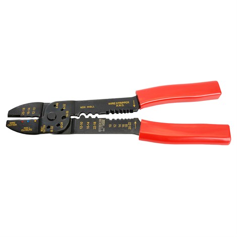 WSC-008 Пресс клещи многофункциональные: обрезка, обжим, снятие изоляции (от 0,75 до 6 мм2) - фото 74558