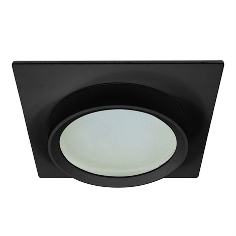 Светильник встраиваемый Feron DL505 потолочный GX53 черный квадрат IP44 - фото 77155