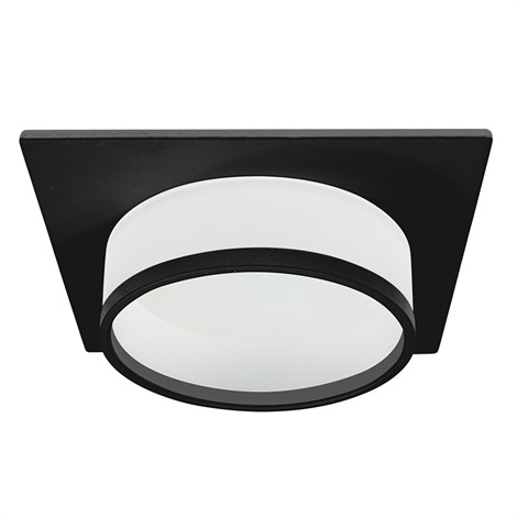 Светильник встраиваемый Feron DL501 потолочный GX53 черный квадрат - фото 77156