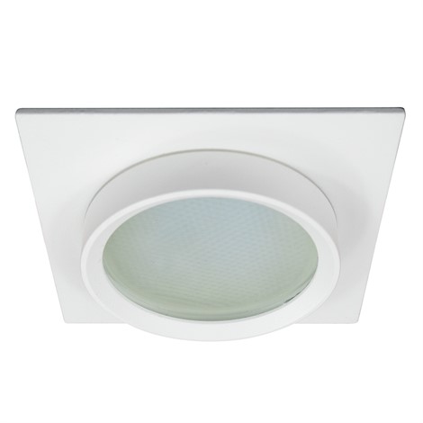 Светильник встраиваемый Feron DL505 потолочный GX53 белый квадрат IP44 - фото 77158