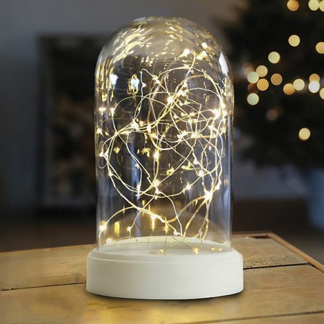 Световая фигура "Колба с Нитью Роса" 50LED 2700K, батарейки 3*АА, 23см, LT135 - фото 80944