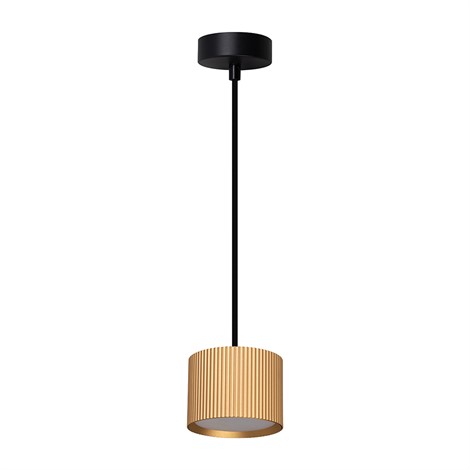 Светильник потолочный Feron Barrel HL4588 ARIA  levitation 12W, 230V, GX53, золото + черный, на подвесе 1,7 м - фото 82930