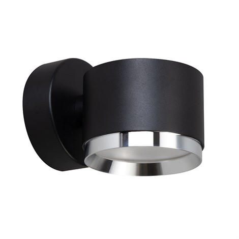 Светильник  настенный Feron HL4598  Barrel DUET 12W, 230V,GX53, черный + хром IP20 - фото 82948