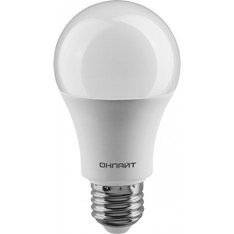 ОНЛАЙТ Лампа 61 150 OLL-A60-15-230-4K-E27 - фото 87454