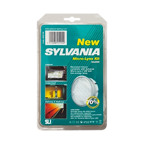 SLV MLF 6W/840 + S RING REC UK матовое серебро встройка+лампа светильник - фото 88132