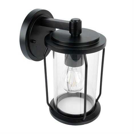 Светильник садово-парковый Feron PL791  на стену вниз 40W 220-240V E27, черный - фото 89396