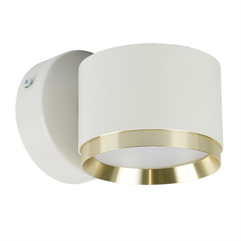 Светильник  настенный Feron HL4598  Barrel DUET 12W, 230V,GX53, белый + золото IP20 - фото 89437