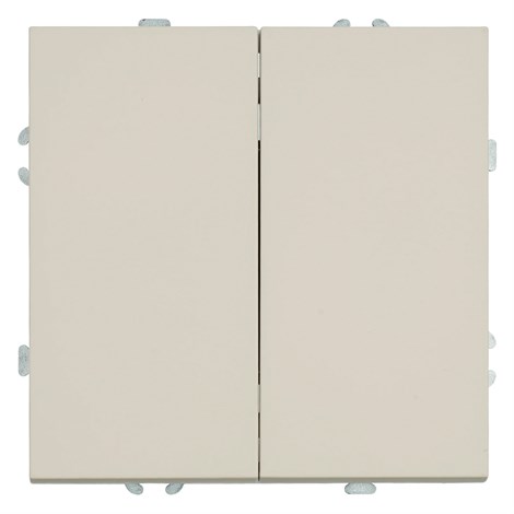 Выключатель 2-клавишный (механизм), STEKKER, 250В, 10А, серия Эмили, RSW10-5104-08, кашемир, soft touch - фото 90256