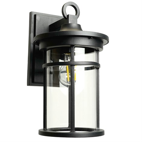 Светильник садово-парковый Feron PL761 на стену вниз 60W 230V E27,  черный - фото 90559