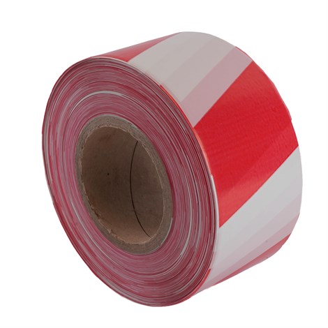 Лента оградительная, 200 п.м.х50 мм х35 мкм, STEKKER  красный,белый INTP10-50-35 - фото 90893