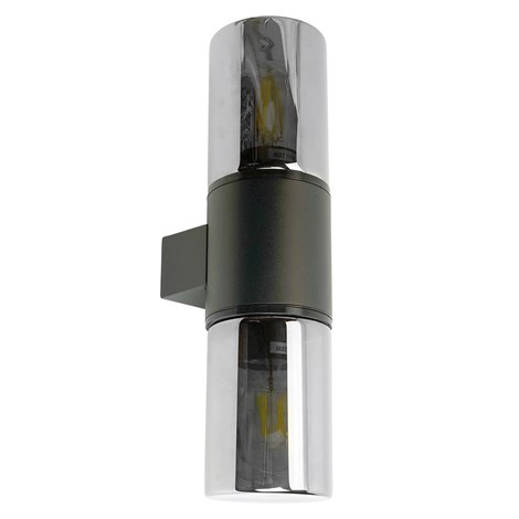 Светильник садово-парковый Feron DH1802, на стену вверх/вниз,  E27 230V, черный - фото 91016