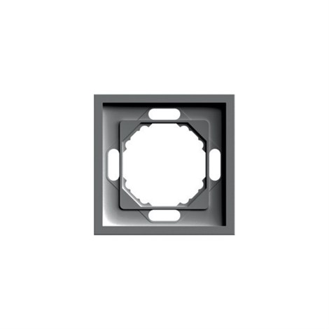 Рамка STEKKER, PFR00-5001-09 1-местная, серия Эмили, антрацит, soft touch - фото 92706