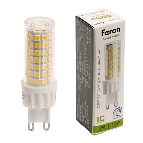 Лампа светодиодная диммируемая Feron LB-438 G9 10W 175-265V 4000K - фото 93075
