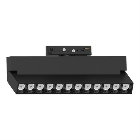 Светильник трековый светодиодный на шинопровод 12W, 1080 Lm, 4000К, 30 градусов, черный, Feron AL139 серия LensFold - фото 94180