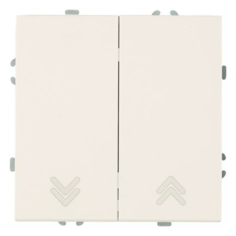 Выключатель 2-клавишный самовозвратный (механизм), STEKKER. 250В, 10А, серия Эмили, RSW10-5113-01, белый фарфор, soft touch - фото 96926