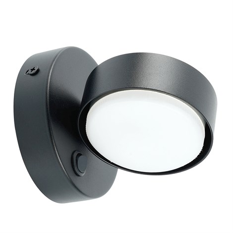 Светильник настенный Feron HL4601 12W, 230V, GX53, черный - фото 97241