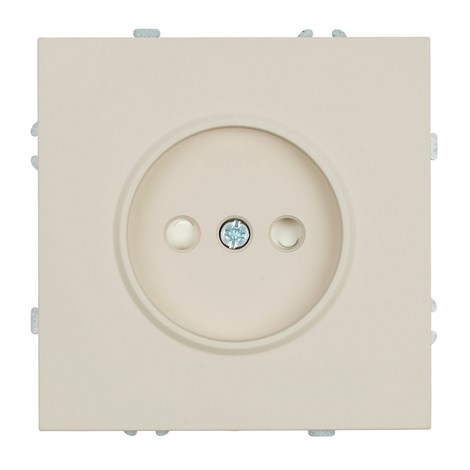 Розетка 1-местная с защитной шторкой (механизм), STEKKER, б/з, 250В, 16А, серия Эмили, RST16-5109-08, кашемир, soft touch - фото 97455